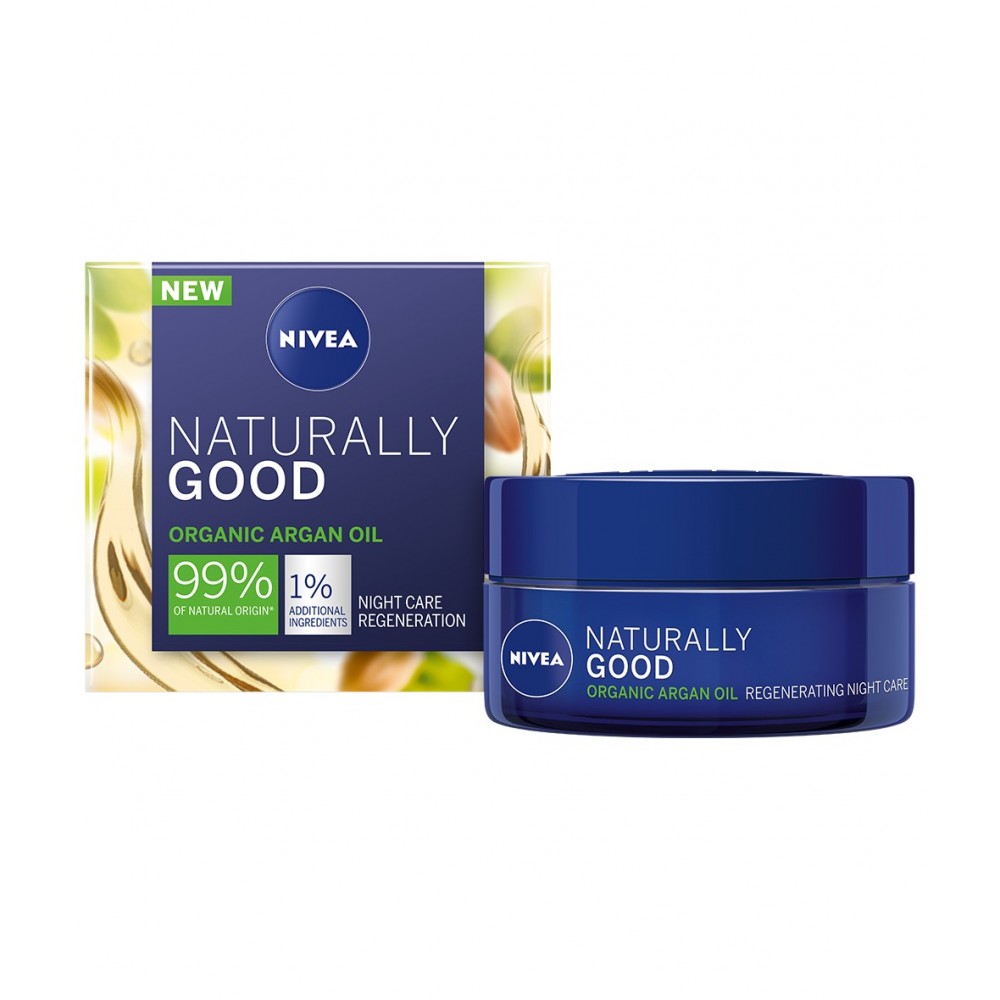 Nivea Naturally Good Regenerating Night Cream 50 ml / 1.7 fl oz