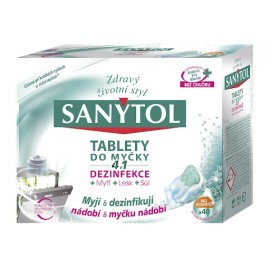 Sanytol Disinfectant Cleaning Tablets for Dishwasher 4in1 40pcs
