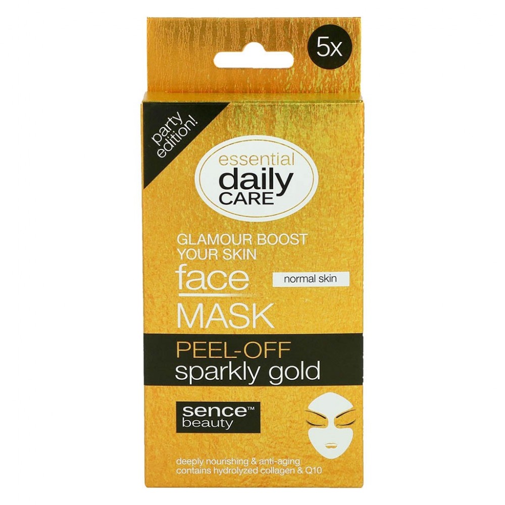 SenceBeauty Peel-Off Sparkly Gold Mask 5x 8 g