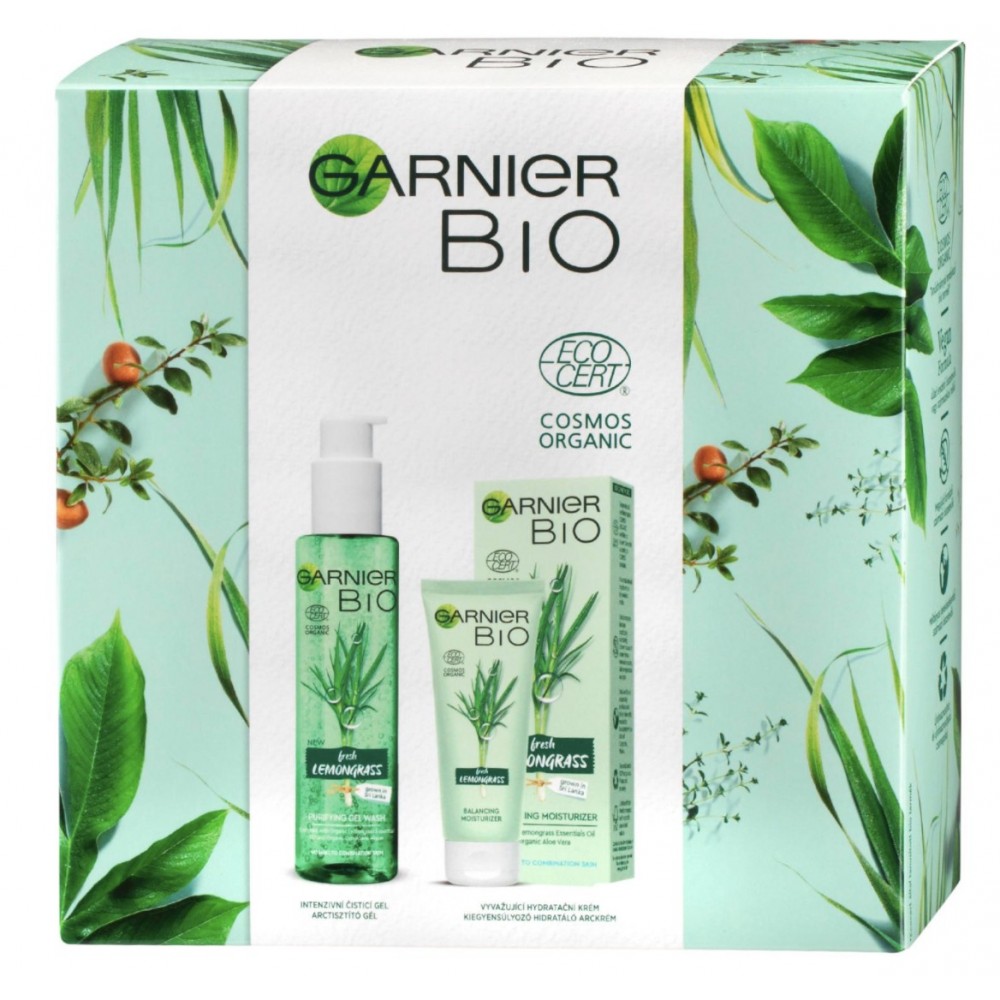 Garnier Bio Fresh Lemongrass Balancing Moisturizer 50 ml / 1.7 fl oz + Purifying Gel Wash 150 ml / 5.0 fl oz