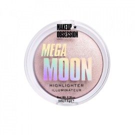 Makeup Revolution, Obsession Mega Moon, Illuminating, Blush Highlighter Compact, 1 Shade, 7.5 g