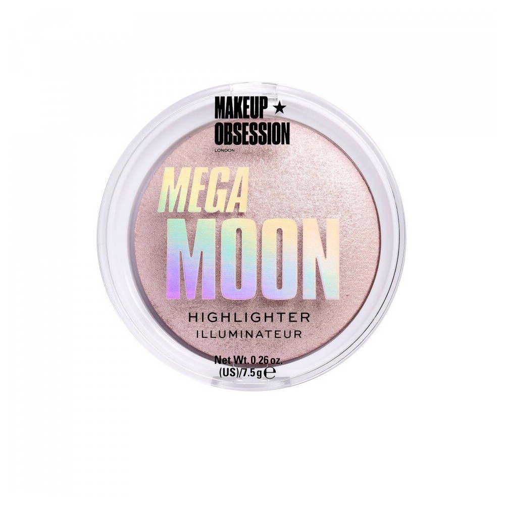 Makeup Revolution, Obsession Mega Moon, Illuminating, Blush Highlighter Compact, 1 Shade, 7.5 g