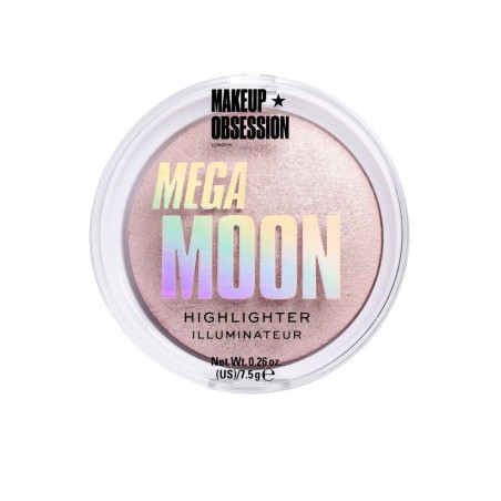 Makeup Revolution, Obsession Mega Moon, Illuminating, Blush Highlighter Compact, 1 Shade, 7.5 g