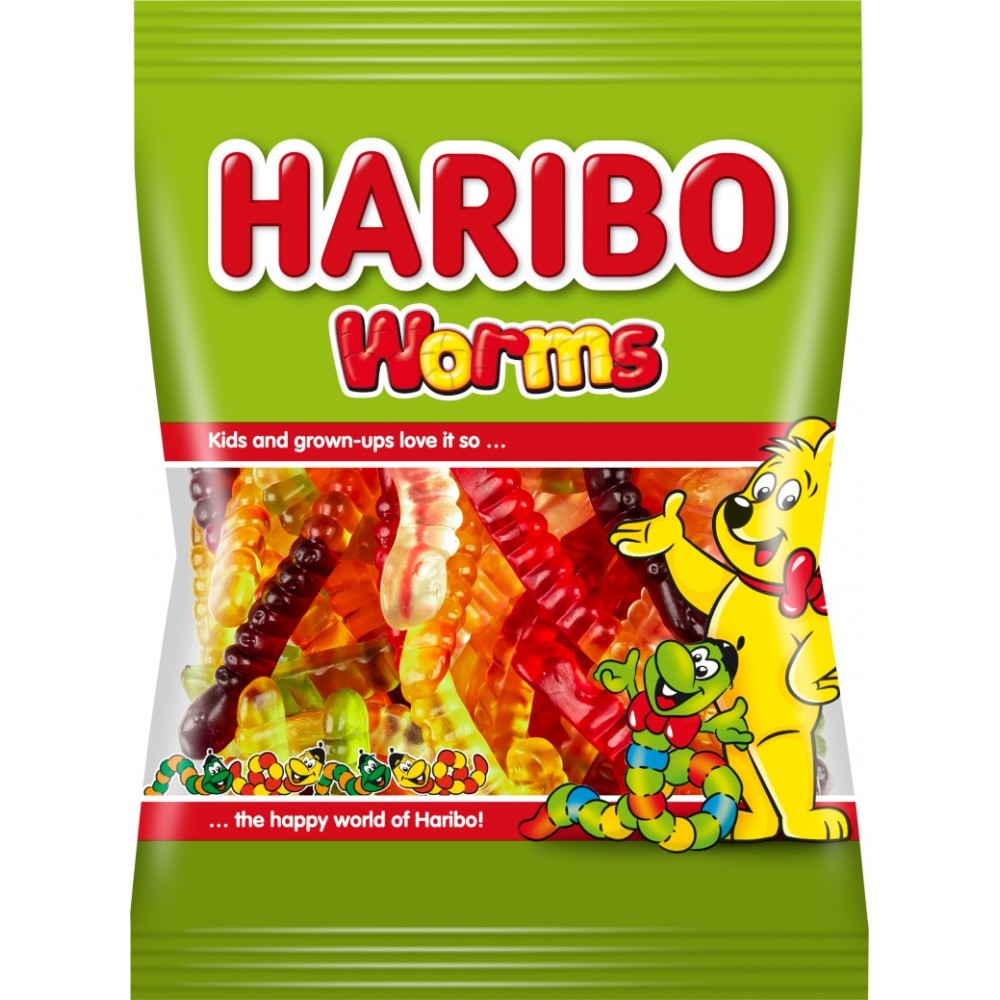 Haribo Worms 100 g / 3.4 oz