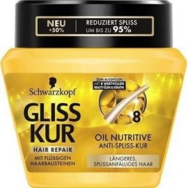 Schwarzkopf Gliss Kur Oil Nutritive Anti-Split-Ends Hair Mask 300 ml / 10 oz