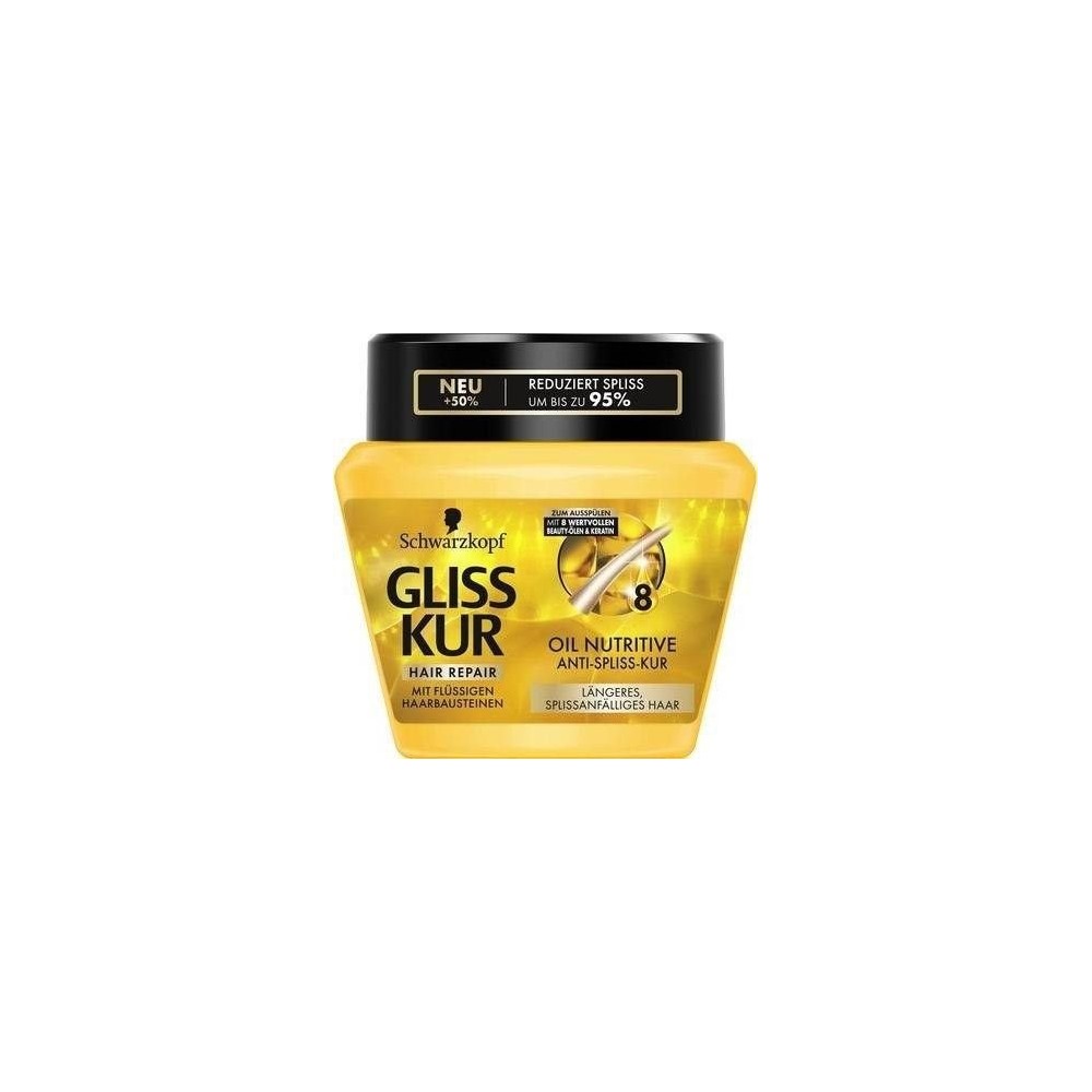 Schwarzkopf Gliss Kur Oil Nutritive Anti-Split-Ends Hair Mask 300 ml / 10 oz