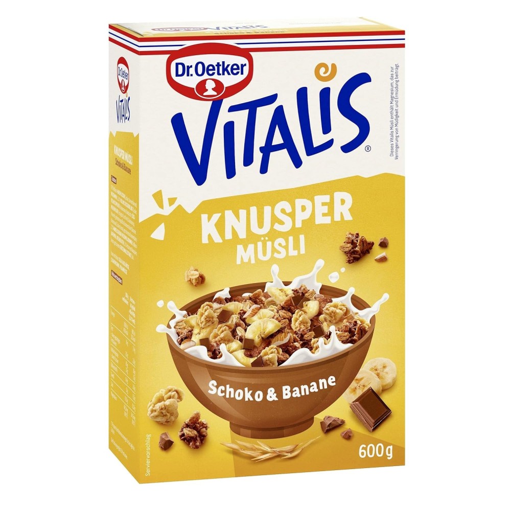 Dr. Oetker Vitalis Crunchy Muesli Chocolate-Banana 600 g