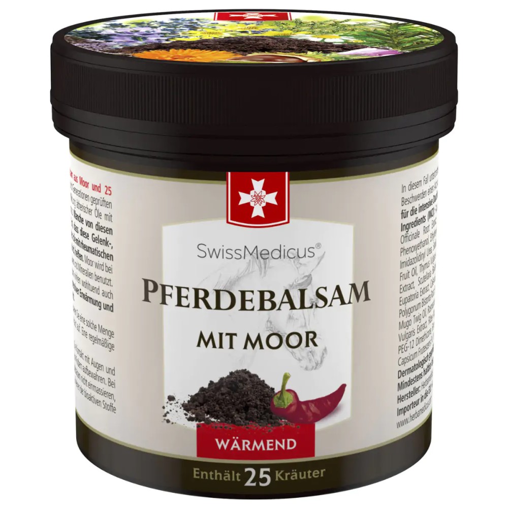 Swiss Medicus Pferdebalsam with peat warming 250 ml