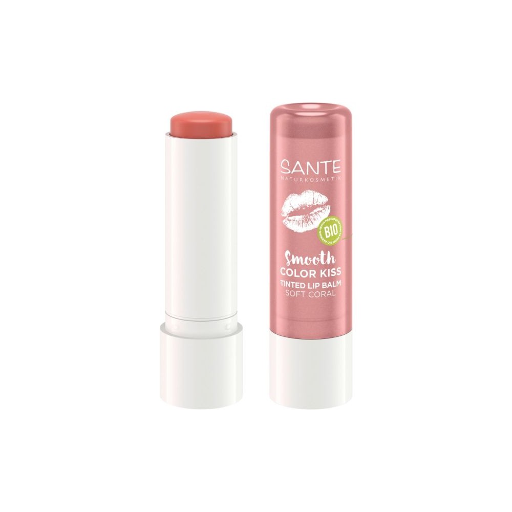 Sante Smooth Color Kiss Tinted Lip Balm Soft Coral
