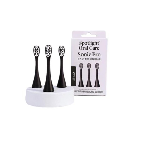 Spotlight Oral Sonic Pro Black Replacement Heads