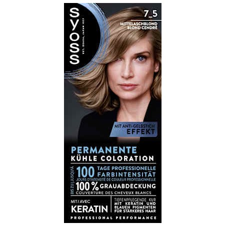 Syoss Hair Color 7_5 Medium Ash Blonde