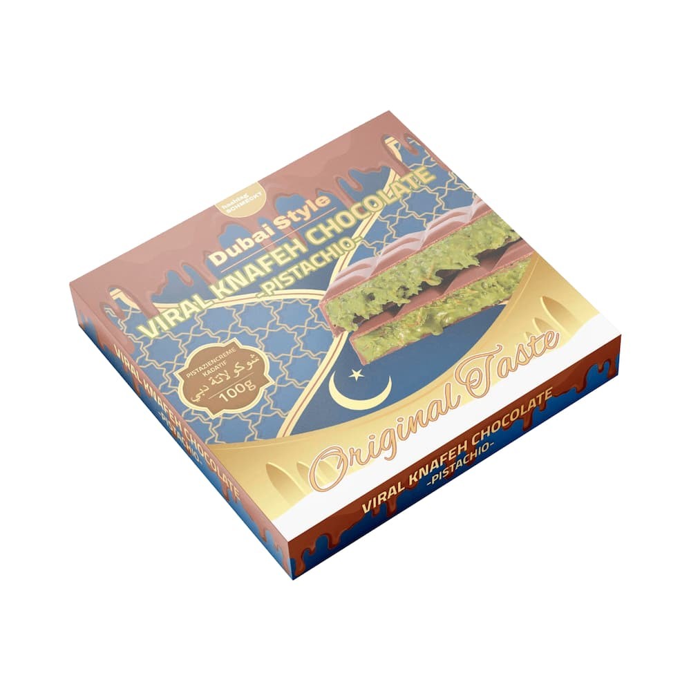 Dubai Style Viral Knafeh Chocolate Pistachio 100 g (MHD 12/2025)
