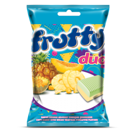 Tayas Frutty Duo Melonen- und Ananasgeschmack Weiche Bonbons 1 kg / 35,3 oz