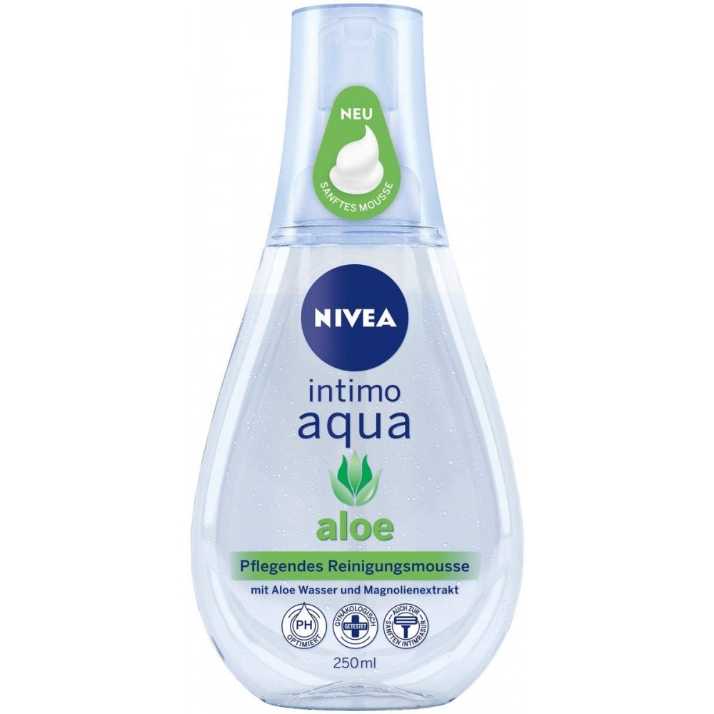 Nivea Intimo Aqua Aloe Nourishing Cleansing Mousse 250 ml / 8.3 fl oz…