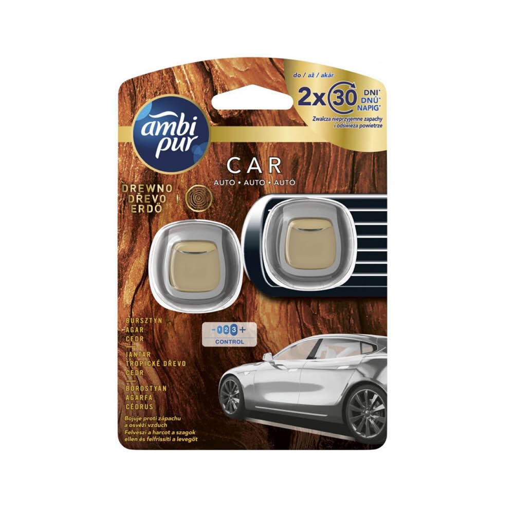 Ambi Pur Car Jaguar Wood 2x 2 ml / 0.07 fl oz