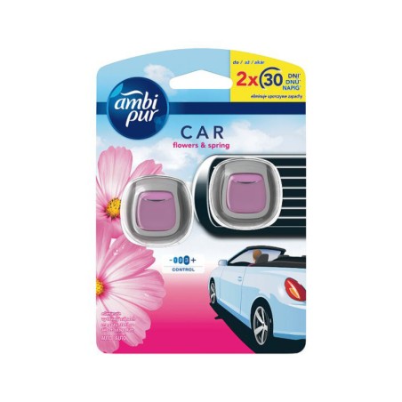 Ambi Pur Car Jaguar Flowers & Spring 2x 2 ml / 0.07 fl oz