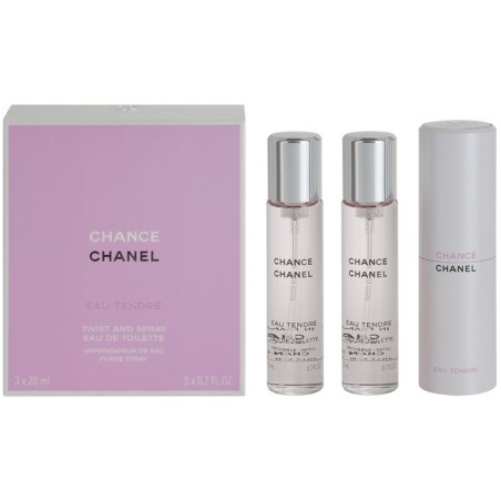 Chanel Chance Eau Tendre eau de toilette for women 3x20 ml refillable