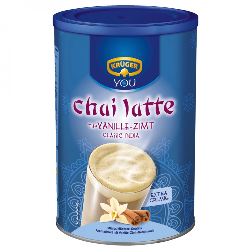 Krüger Chai Latte Classic India Vanilla - Cinnamon 450 g / 15 oz