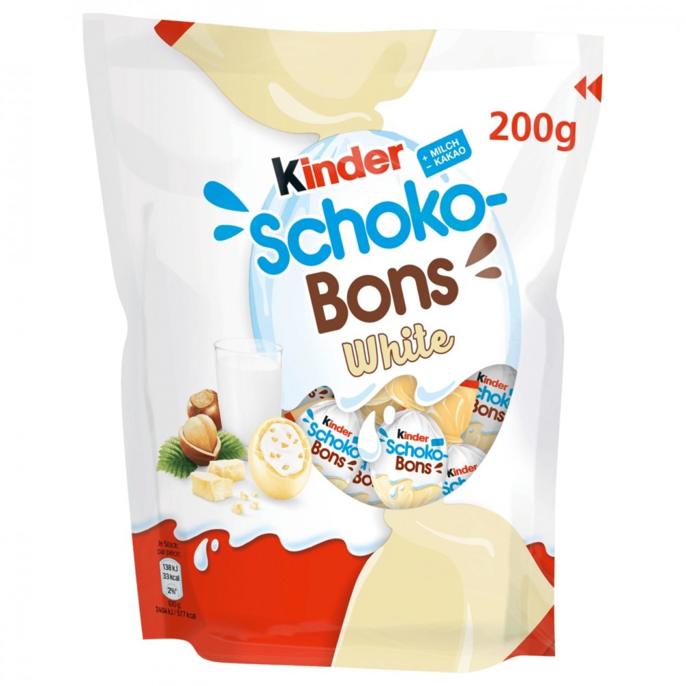 Kinder Schoko Bons White 200 g / 6.8 oz