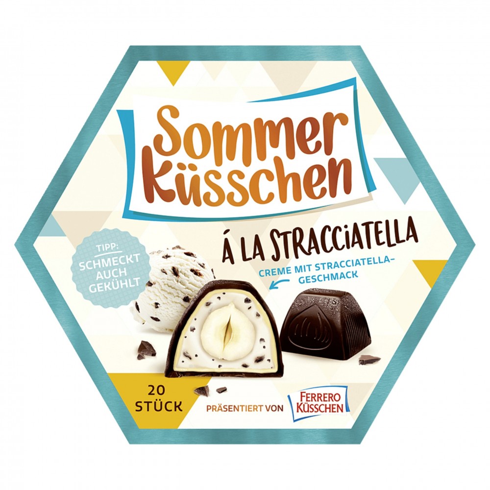 Ferrero Sommer Kusschen / Summer Kisses à la Stracciatella 182 g / 20 pcs