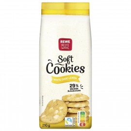 REWE Best Choice Soft Cookies American Style White Choc Lemon 210g