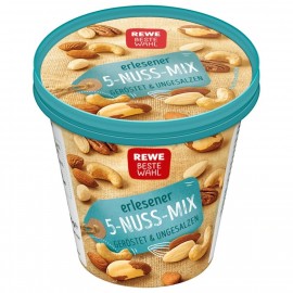 REWE Best Choice 5-Nut Mix roasted & unsalted 125g