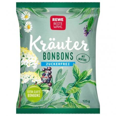 REWE Best Choice Herbal Sweets, sugar-free 125g