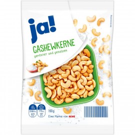 Ja! Roasted & salted cashew nuts 150g