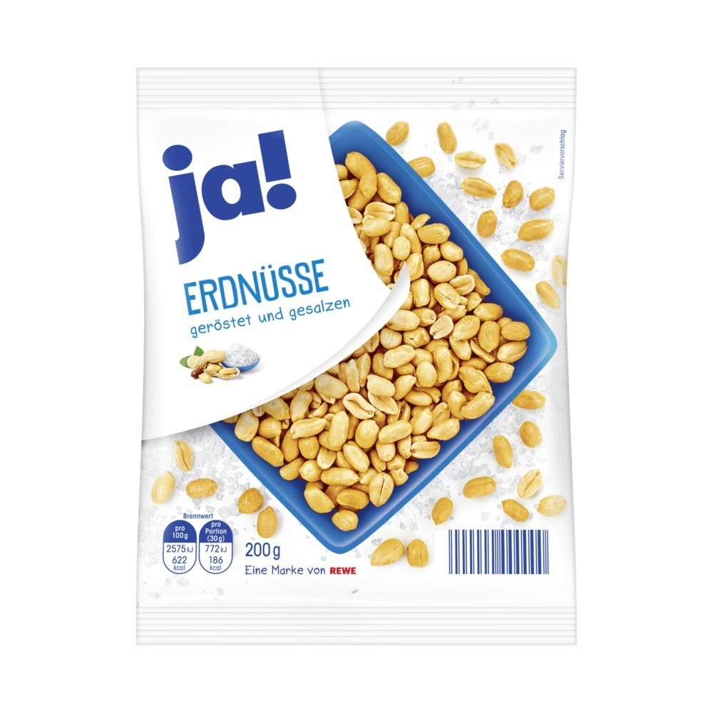 Ja! Roasted & salted peanuts 200g