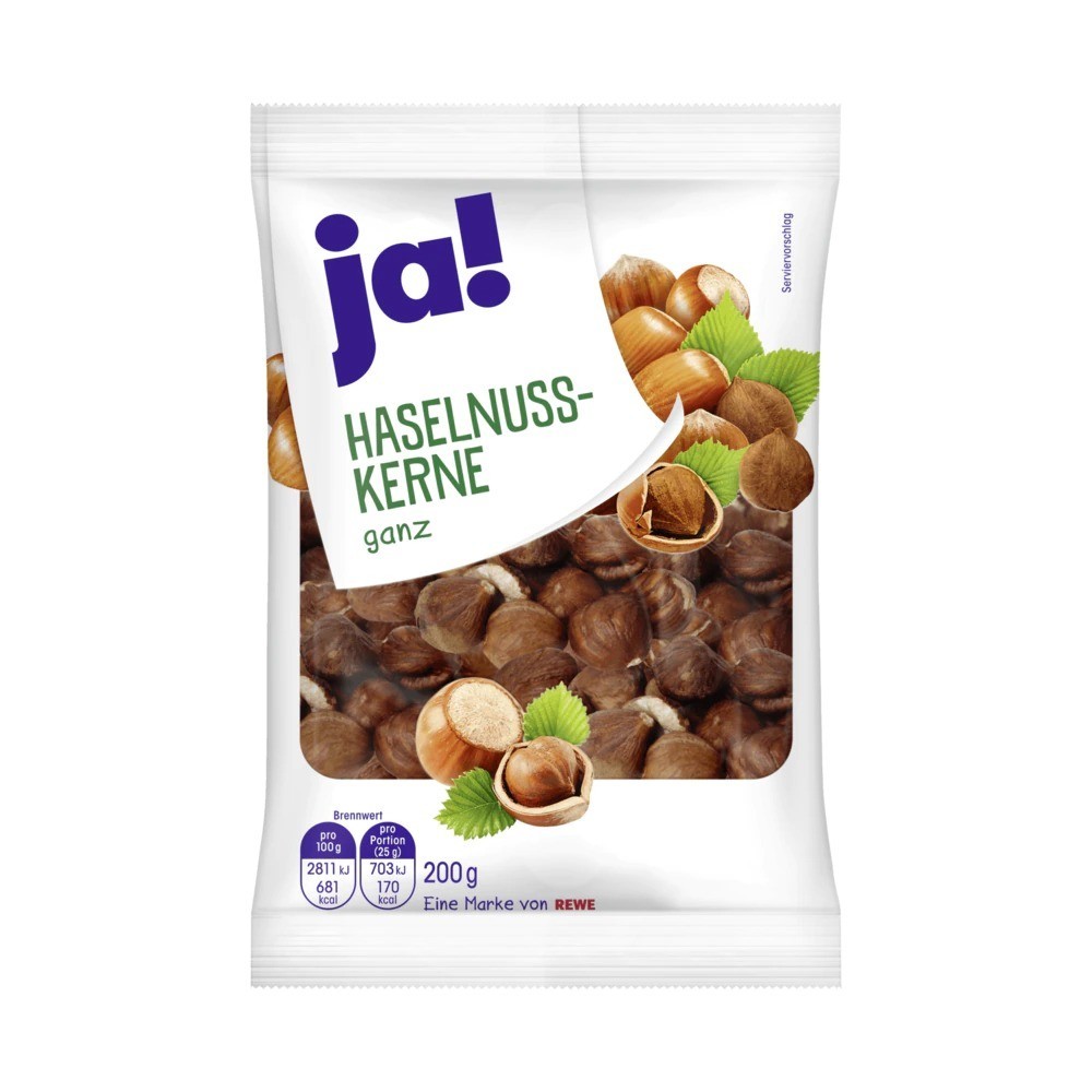 Ja! Hazelnut kernels whole 200g