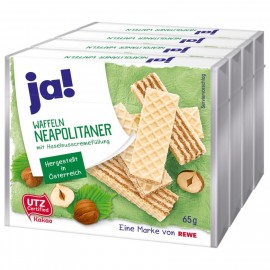 Ja! Neapolitan wafers 4x65g