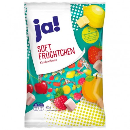 Ja! Soft fruit chewy candy 500g