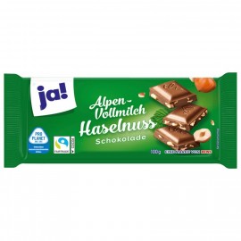 Ja! Whole Alpine Milk Hazelnut Chocolate 100g