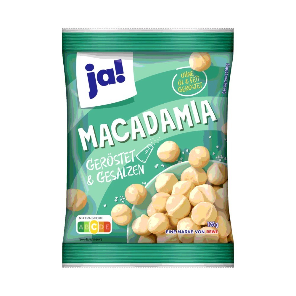 Ja! Macadamia roasted & salted 125g