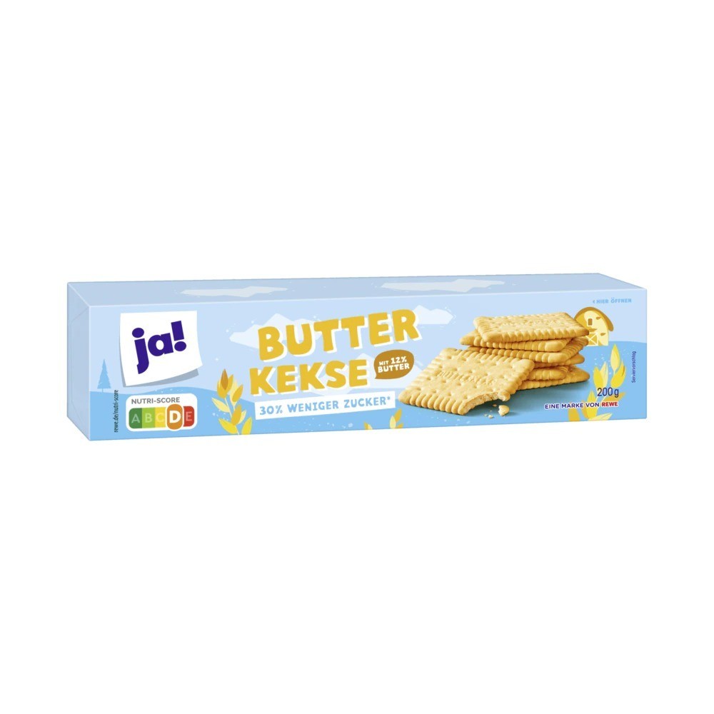 Ja! Shortbread biscuits 30% sugar 200g