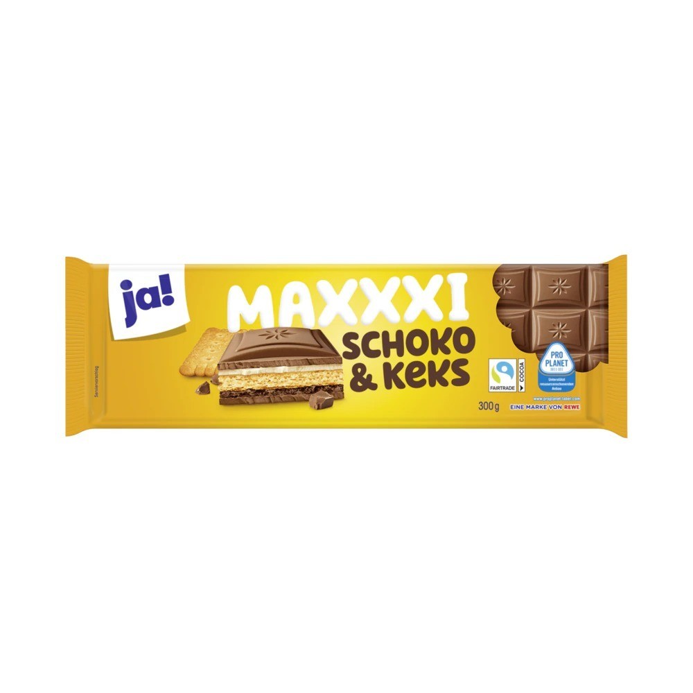Ja! Chocolate Maxxxi Chocolate & Biscuit 300g