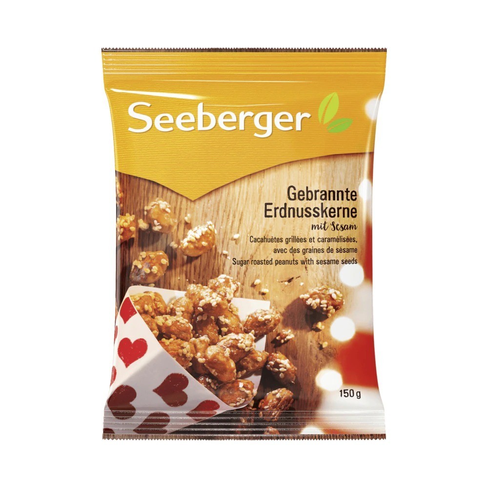 Seeberger roasted peanuts with sesame 150g