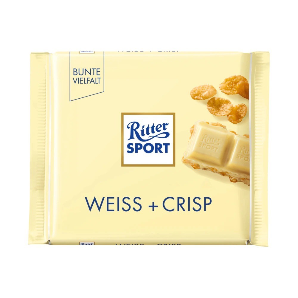 Ritter Sport Chocolate White + Crisp 100g