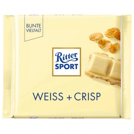 Ritter Sport Chocolate White + Crisp 100g