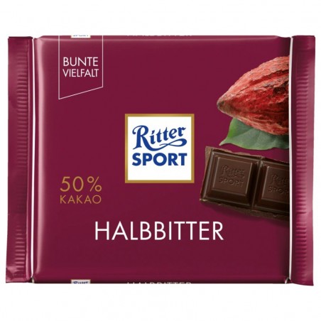 Ritter Sport Semi-Dark Chocolate 100g