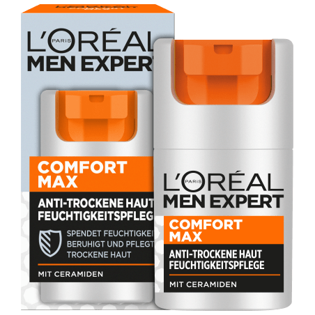 L'ORÉAL PARIS MEN EXPERT Comfort Max Anti-Dry Skin Moisturizing Face Care with Ceramides 50 ml / 1.7 fl oz