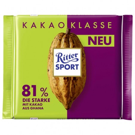 Ritter Sport Chocolate Cocoa Class 81% 100g