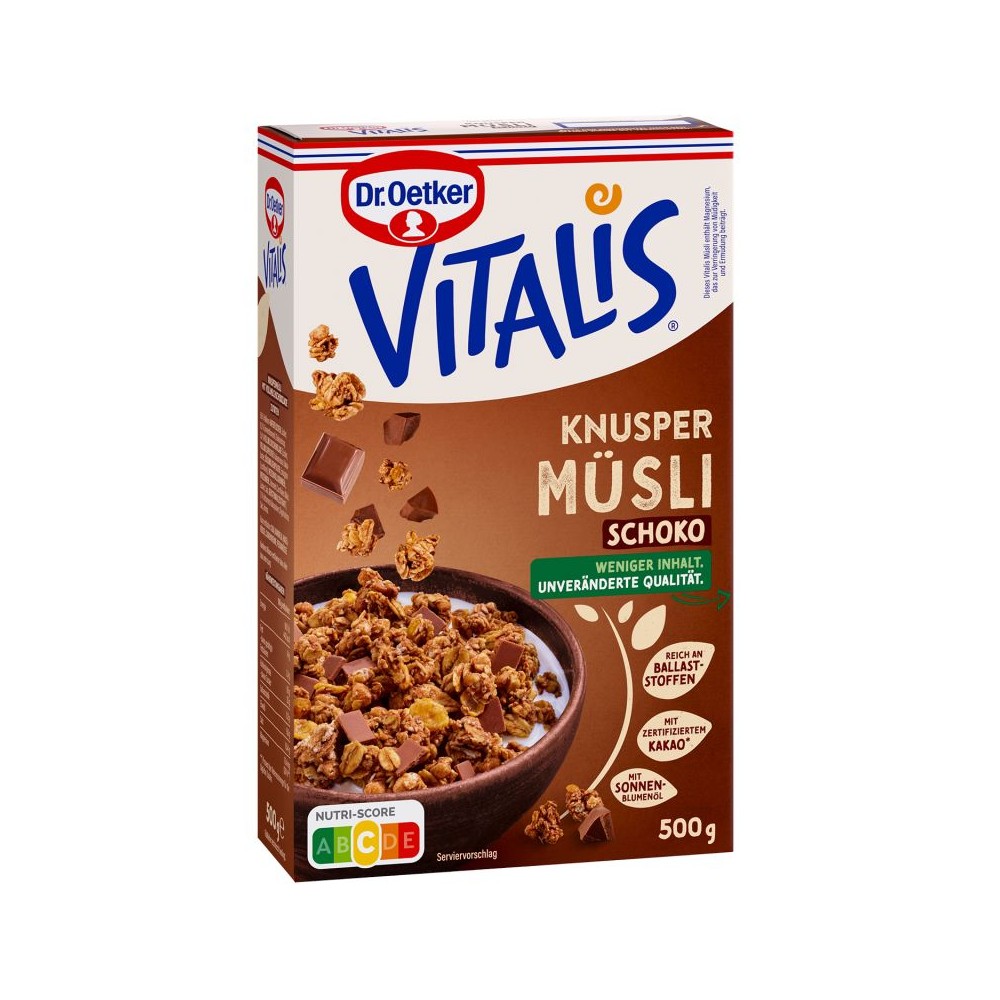 Dr. Oetker Vitalis Crunchy Muesli Chocolate 600 g / 21 oz