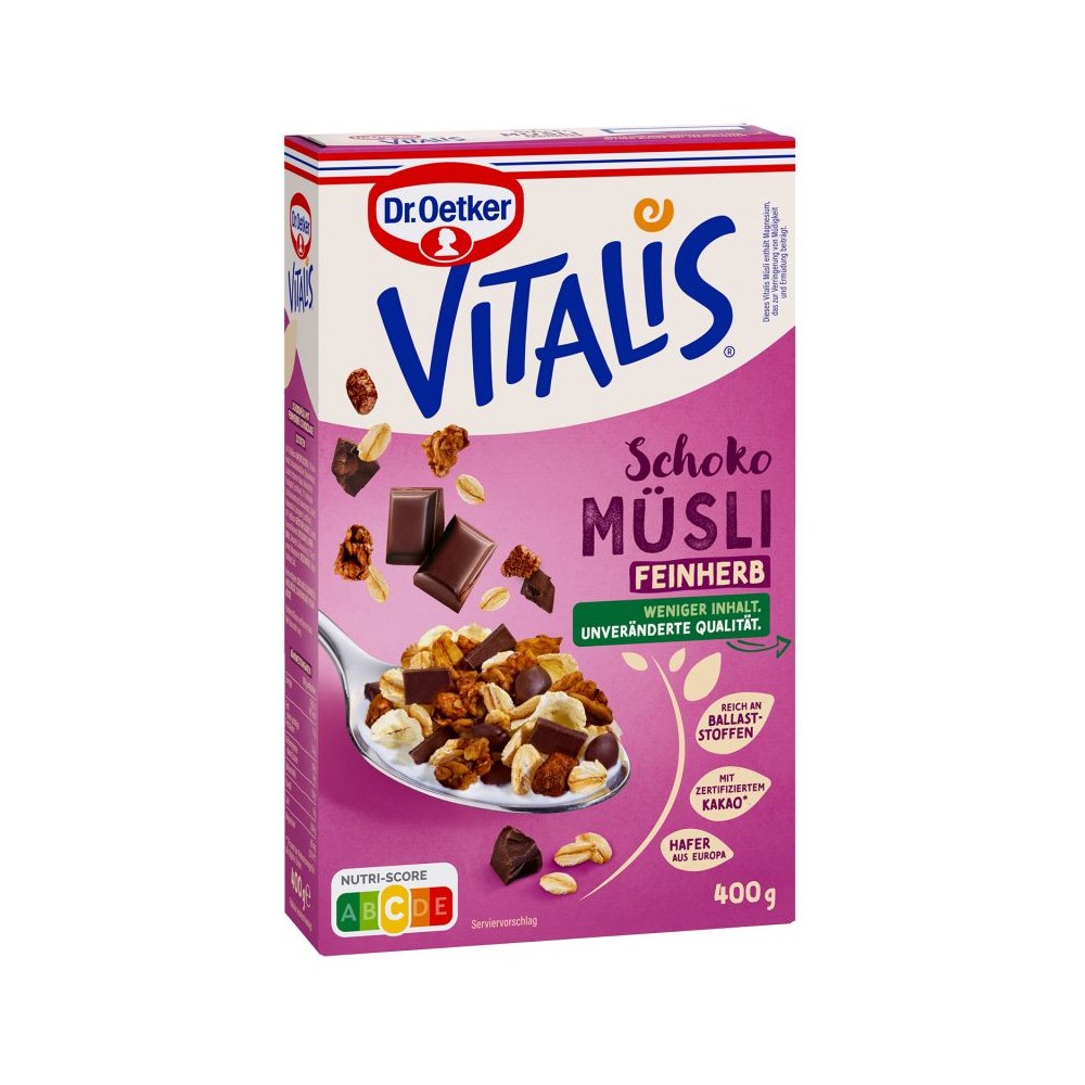 Dr. Oetker Vitalis Chocolate Dark 600 g / 21 oz