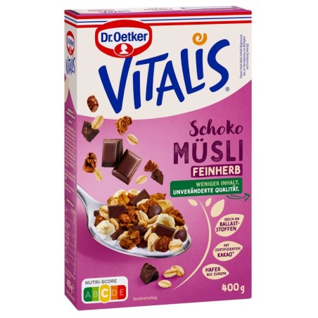 Dr. Oetker Vitalis Chocolate Dark 600 g / 21 oz