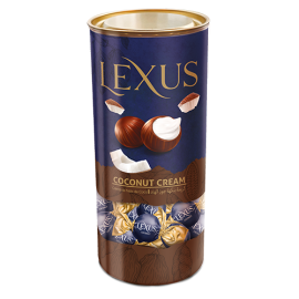 Lexus milky compound chocolate filled with coconut cream 500 g / 17.64 oz