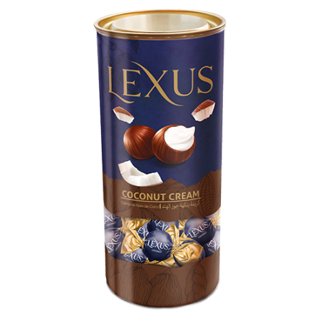 Lexus milky compound chocolate filled with coconut cream 500 g / 17.64 oz