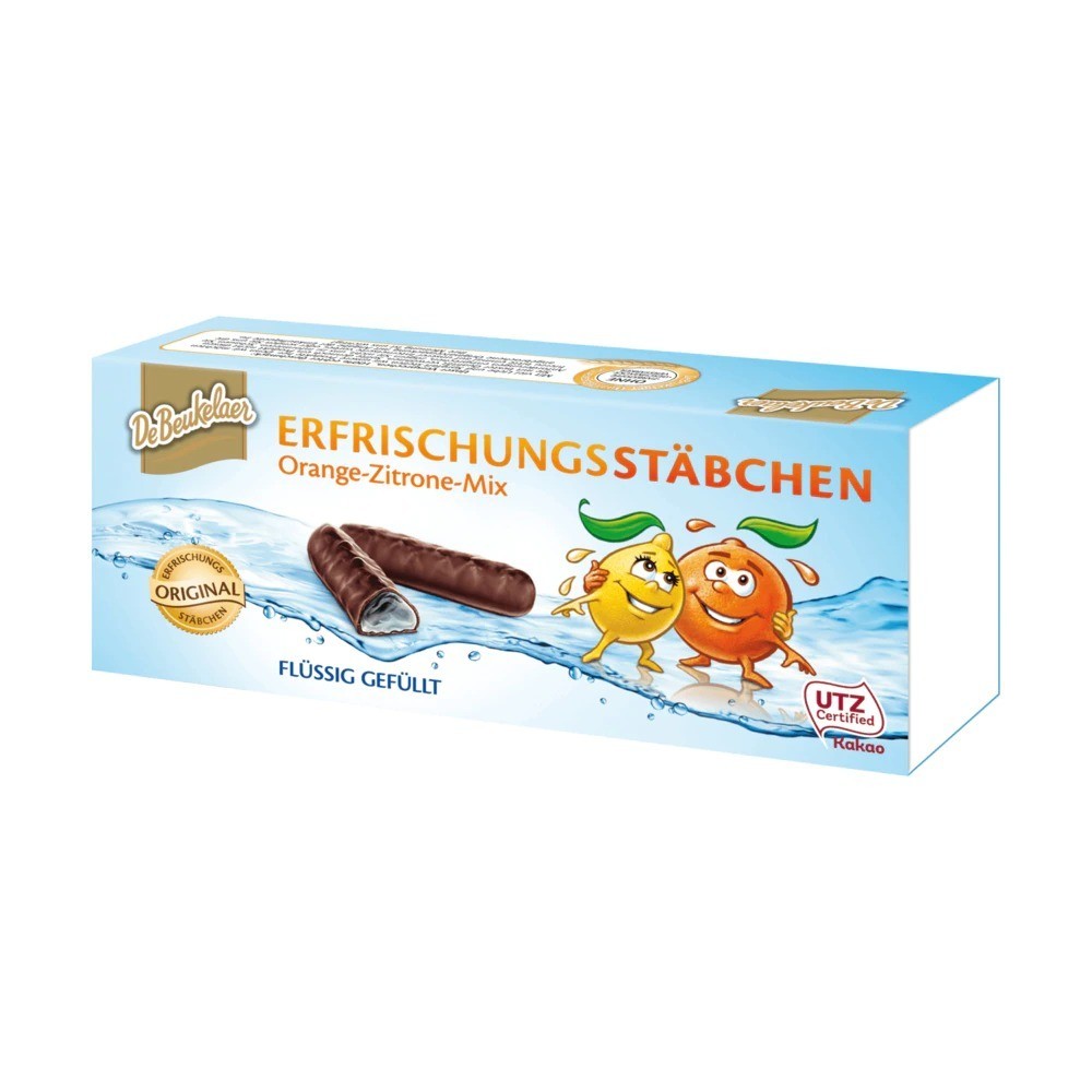 De Beukelaer refreshment sticks orange-lemon mix 75g