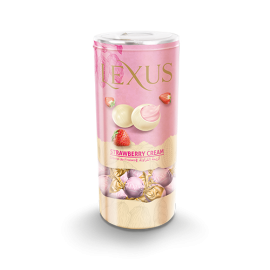Lexus milky compound chocolate filled with strawberry cream 180 g / 6.35 oz