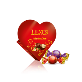 Lexus milky compound chocolate filled with hazelnut cream 110 g / 3.88 oz